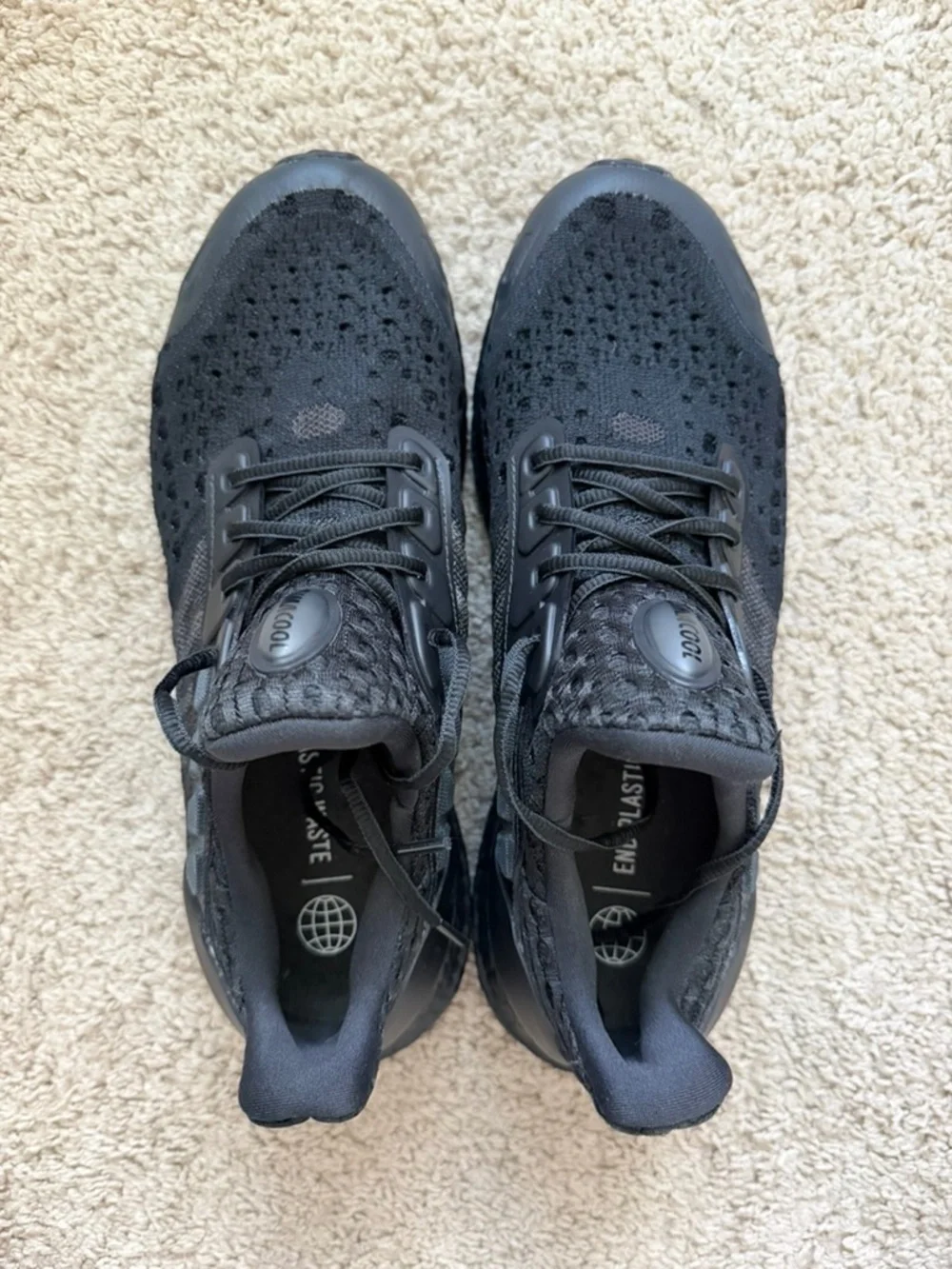 adidas Ultraboost Climacool DNA Mens 8 Triple Black Sneakers GY1975 Unworn